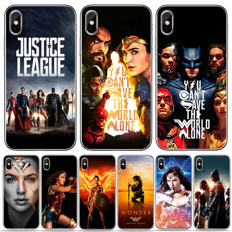 

Film Justice League Batman Wonder Woman Super Phone Case For huawei P8 P9 lite P10 plus Soft TPU Silicone Cover For Mate10 lite