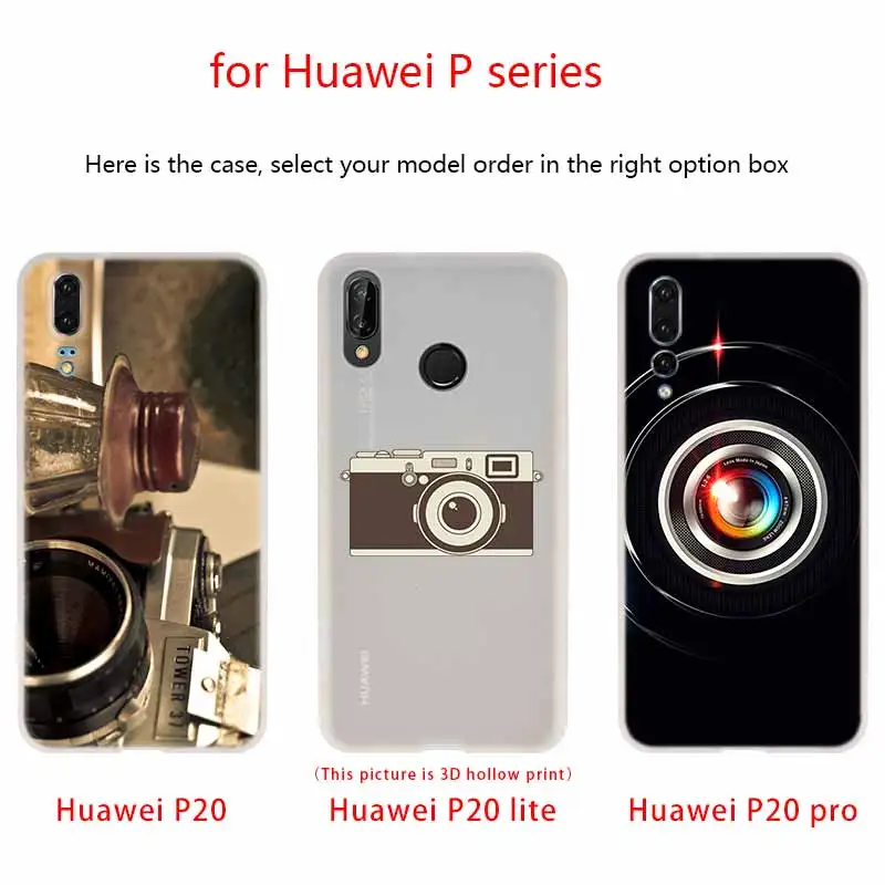 Чехол для телефона с старой камерой Huawei P40 P9 P10 P20 P30 Lite чехлы Pro P Smart 2019 мягкий