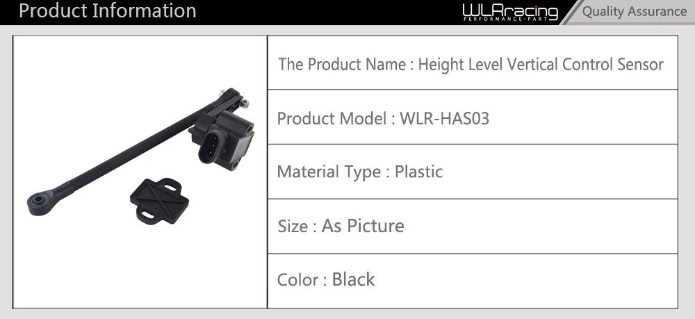 WLR RACING-пневматическая подвеска, Датчик выравнивания уровня высоты для BMW AA-ROT-120/AAROT120 WLR-HAS03