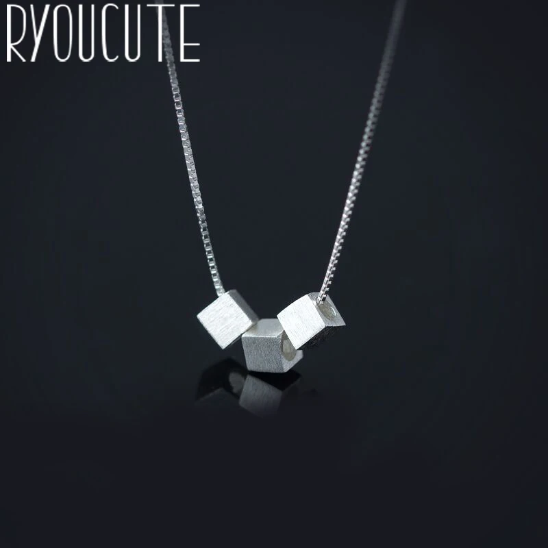 Ожерелье RYOUCUTE женское длинное из серебра 100% пробы в Корейском стиле | Украшения и