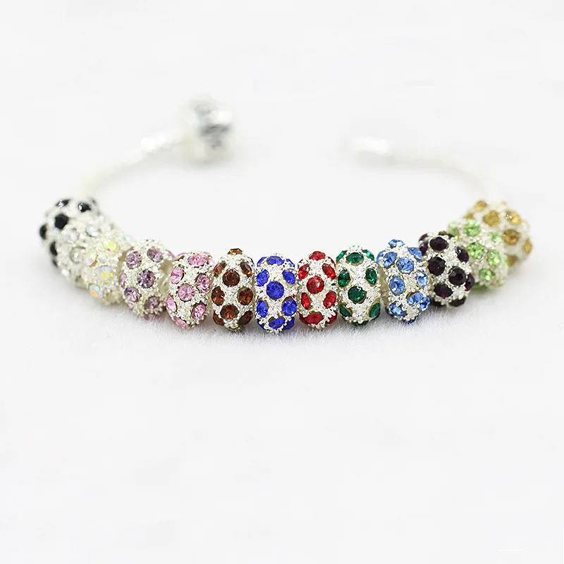 

Free Shipping Fashion Jewelry Finding 10pcs/lot 5mm Dia Silver Plated Zinc Alloy Crystal Rhinestone Spacer Beads with Hole H100