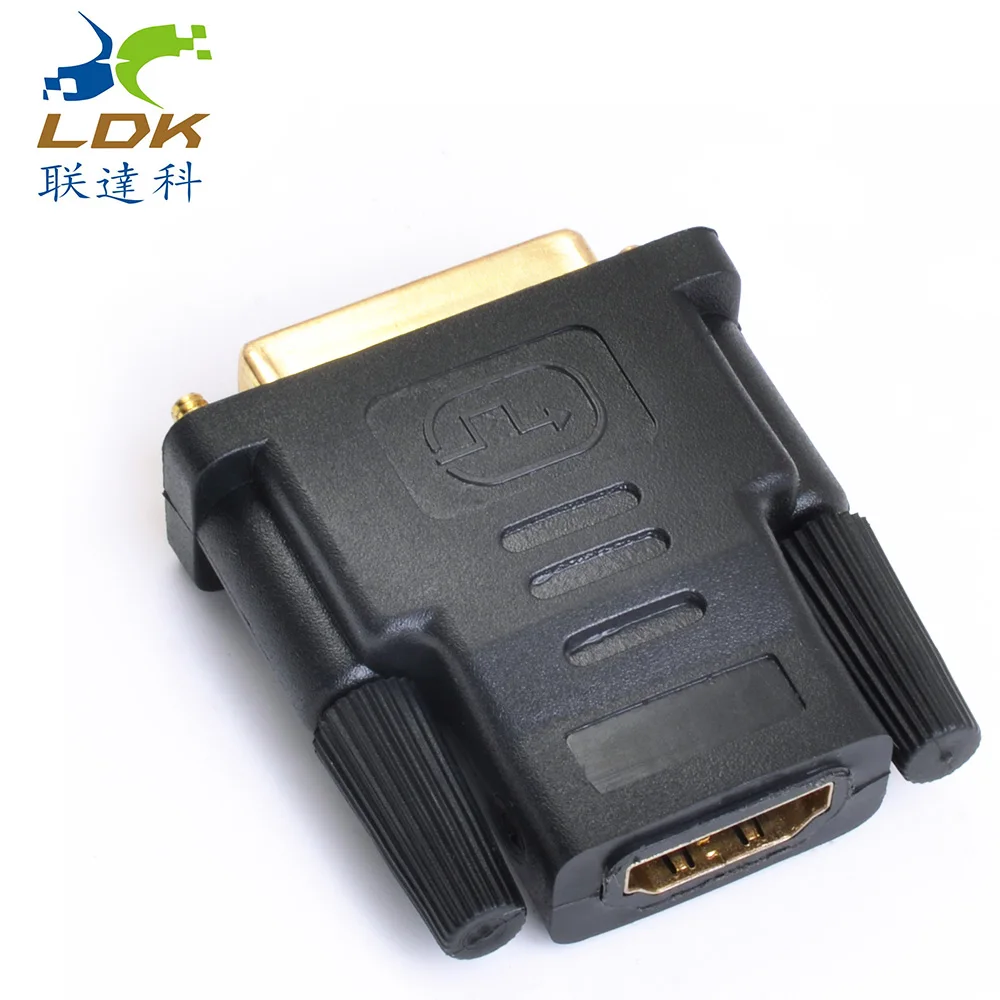 Адаптер Liandake DVI на HDMI с аудио 24 + 1 компьютер Женский HD конверсионный головной