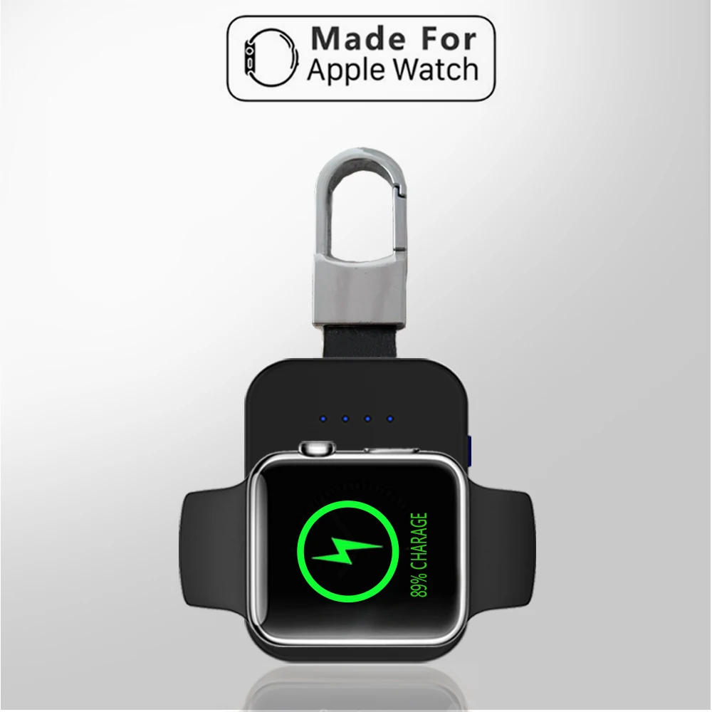 Внешний аккумулятор 950 мАч беспроводное зарядное устройство QI для Apple Watch 1 2 3