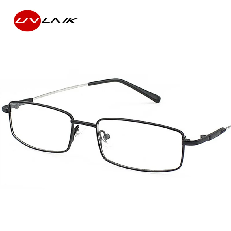 

UVLAIK New Arrival Memory Titanium Glasses Frame Optical Eyeglasses Frame Classic Business Men Essential Full-framed Glasses