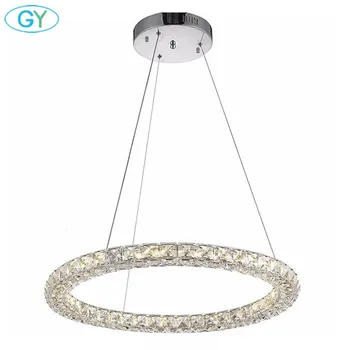 

AC100-240V Modern Crystal LED pendant Lights Fixture Pendant Ceiling LED Lamp Luster pelucia hanging lighting fixture for home