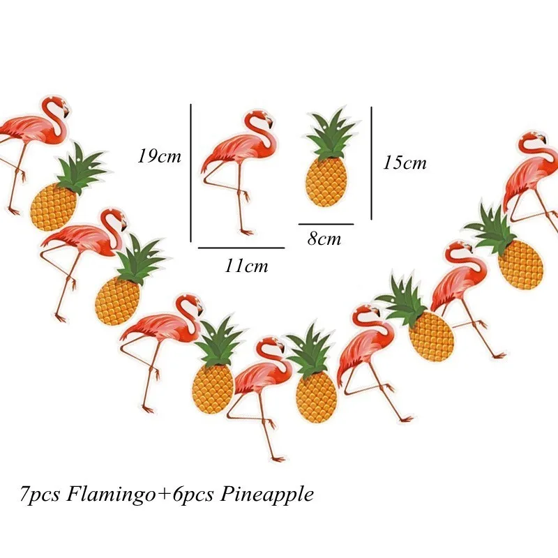 1 Набор, серия фламинго, одноразовая посуда, бумажная тарелка/чашка, декор стола, тема для летней вечеринки, свадьбы, предметы для украшения дня рождения - Цвет: 1 set Banner A