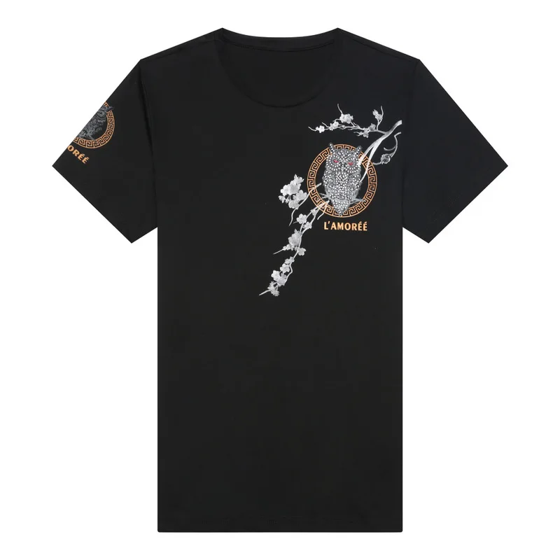 

Youth Men 100% Cotton Animal Print T-shirt Tops Fashion Summer Men Short Sleeve tshirt Brand O-neck Collar Casual Funny t shirts