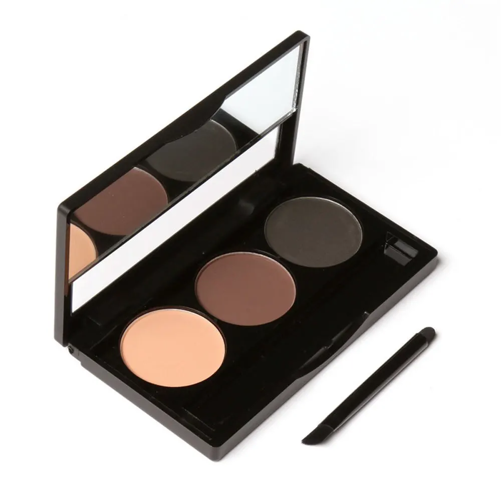 Eye Brows Powder Palette 3 Shade In Palette Waterproof And Smudge Proof