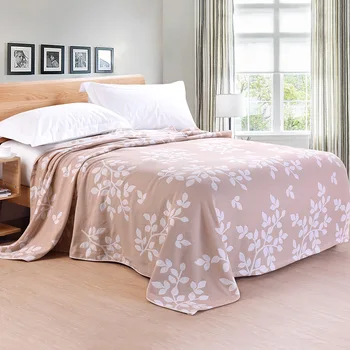 

Off-season promotion Pure cotton blanket cool sheet throws air conditioning quilt Queen 220cm*180cm Super cozy soft gauze quilt
