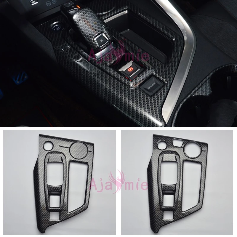 Accessories For Peugeot 5008 Gt 2017 2018 Interior Fiber Color Gear Cover Overlay Frame Chrome Car Styling - Chromium Styling AliExpress