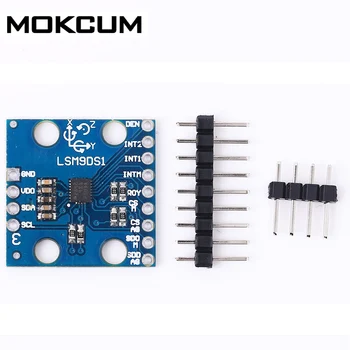 

DC 1.9V~3.3V LSM9DS1 9DoF IMU Precision Acceleration Mag Gyro Attitude Sensor Module SPI I2C