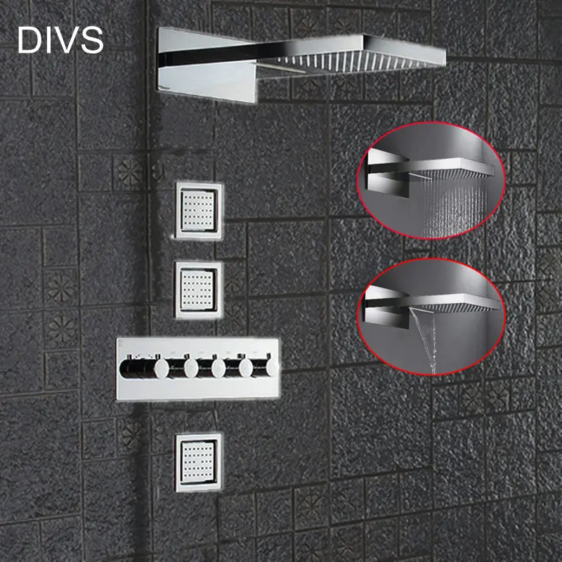 rainfall waterfall shower set