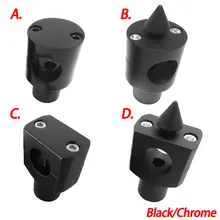 " /25 мм универсальный короткий руль стояки круглый шип для Harley Cruisers Чопперы Виктори Honda Suzuki Yamaha Kawasaki Vulcan