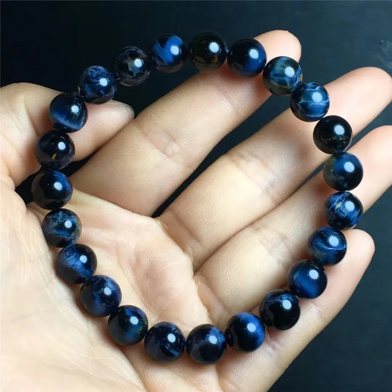 

8mm Natural Pietersite Gemstone Bracelet For Women Men Anniversary Party Stretch Crystal Beads Bracelet Jewelry New Gift AAAAA