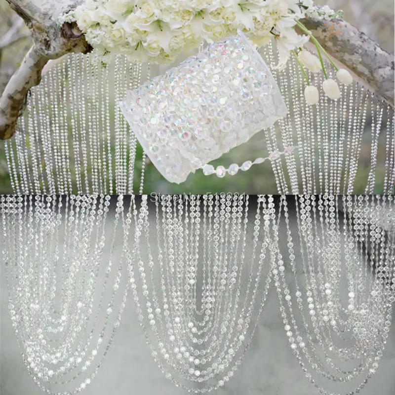Fashion Style 12mm *20Meter Crystal Beads Curtain Handmade Crystal