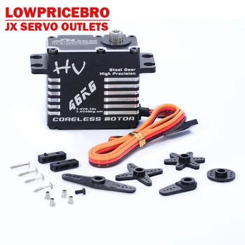 

JX CLS-HV7346MG 46kg Coreless High Precision Steel Gear Full CNC Digital Servo for RC Car Crawler RC Boat Airplane Robot