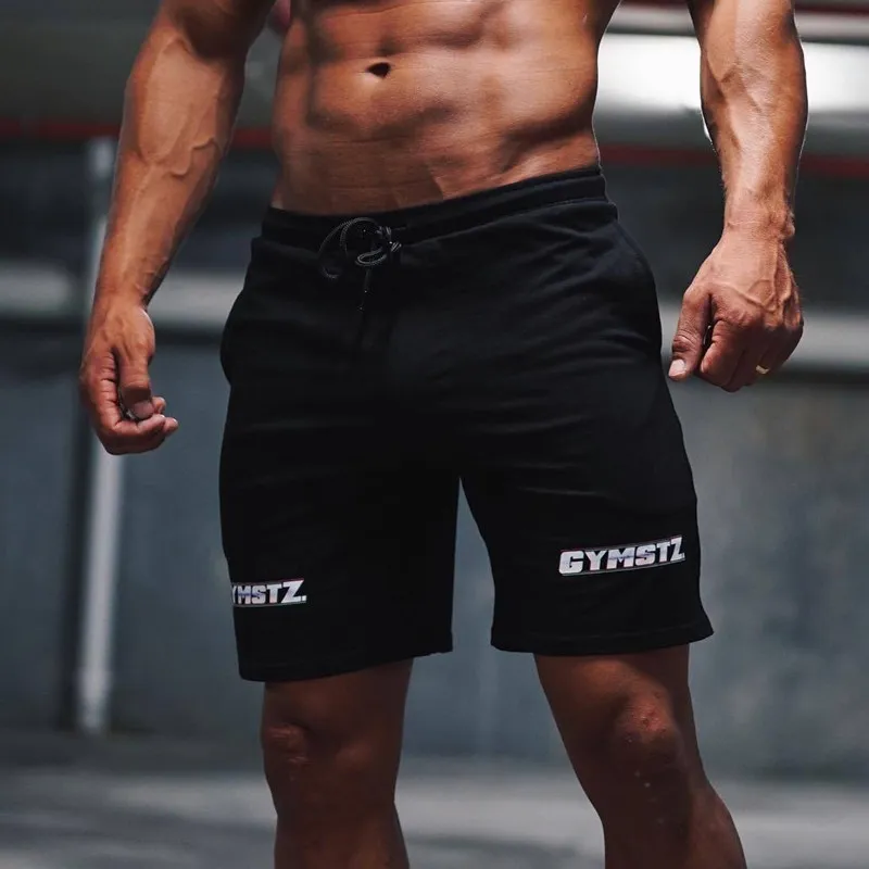 Men Gym Fitness Cotton Shorts Running Basketball Sports Bodybuilding Sweatpants Male Jogging