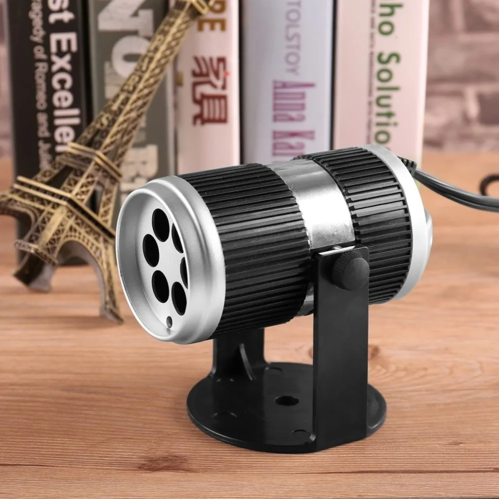 

2pcs 4W Card Slot LED Halloween Projector Light Bulb Voice Control Speed control LED Lamp for Party Holiday Decoration-D