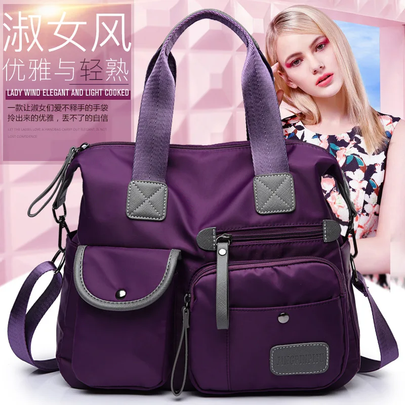 

033018 new hot women handbag female fashion shoulder lady big nylon bag