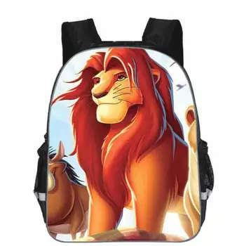 

11-inch Mochilas infantis Little Boys Bags Children Backpack The Lion King School Bag Simba Print Cartoon Backpack Kids Girls