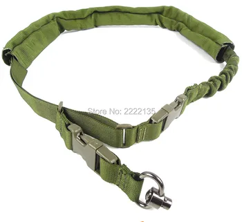 

Hot sell Tactical One 1 Point Sling Military Adjustable Nylon Weapon Sling Bungee Rifle Camera Gun Sling Hunting Accessories