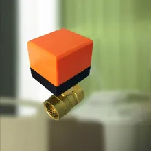 DN15 220vac тройник Электрический привод тепловых Клапан холодной и горячей воды Vapor тепла Газа 2 способ латунь моторизованный шаровой Клапан коллектор