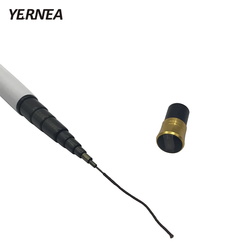 Yernea 99% ألياف الكربون قصبة الصيد الكربون خفيفة للغاية الكارب تلسكوبي الصيد القطب 3.6 متر 4.5 متر 5.4 متر 6.3 متر + 1 الغيار أعلى نصائح قضيب