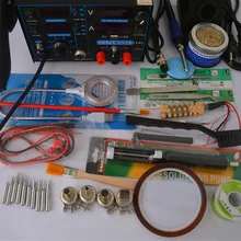 4in 1 комплект 853D 1A USB 110 V 220 V пистолет горячего воздуха переработающий стационарный паяльник+ Тепловая пушка+ Электропитание сварочный ремонт Сварка станция