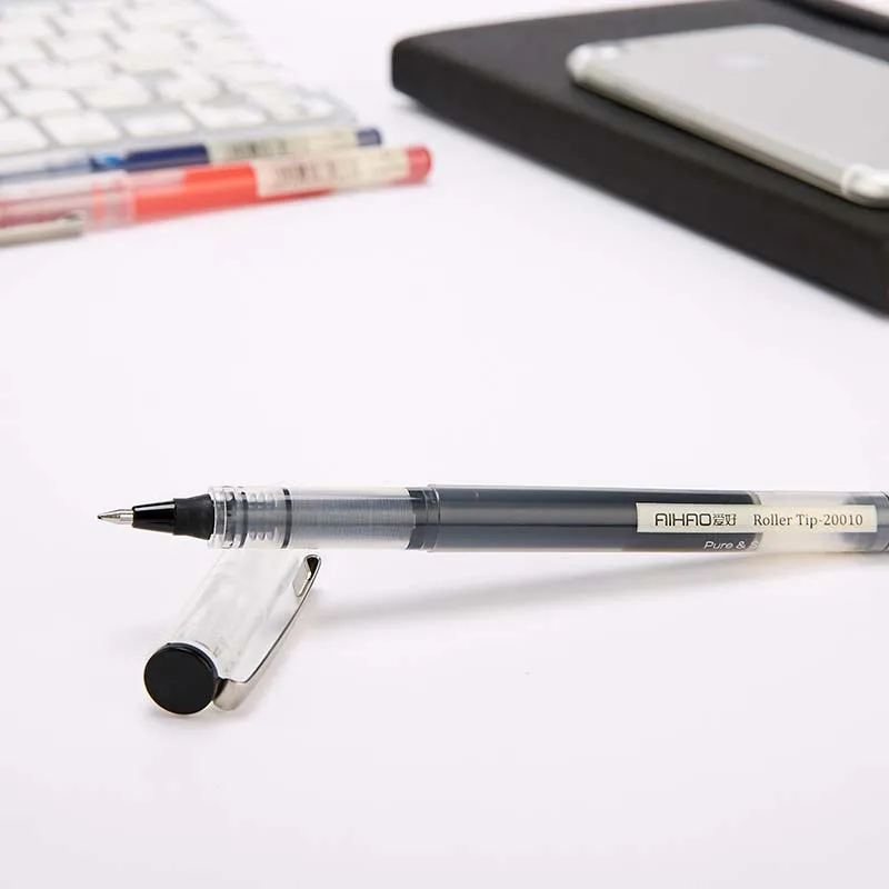 Ручки гелевые прямые 0 5 мм 12 шт./лот|gel pen|pens 12pcsoffice pen |