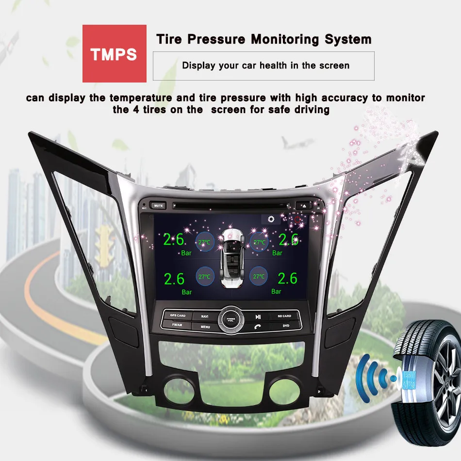 Perfect 8" Car DVD GPS Navigation System For Hyundai Sonata/I40/I45/I50/YF 2011 2012 2013 2014 Stereo Radio Head Unit Player Android 9.0 20