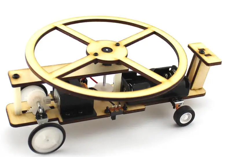 

3D Jigsaw Mini Helicopters puzzle Wooden model kids funny educational toys Electric gliding plane DIY aircraft technology making