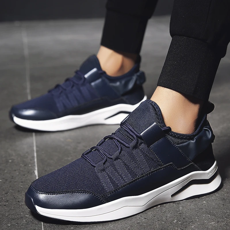 

Man Running Shoes Spring Autumn Mens Mesh Walking Sneakers Black Blue Sneakers China Breathable Lace Up Sneakers For Men