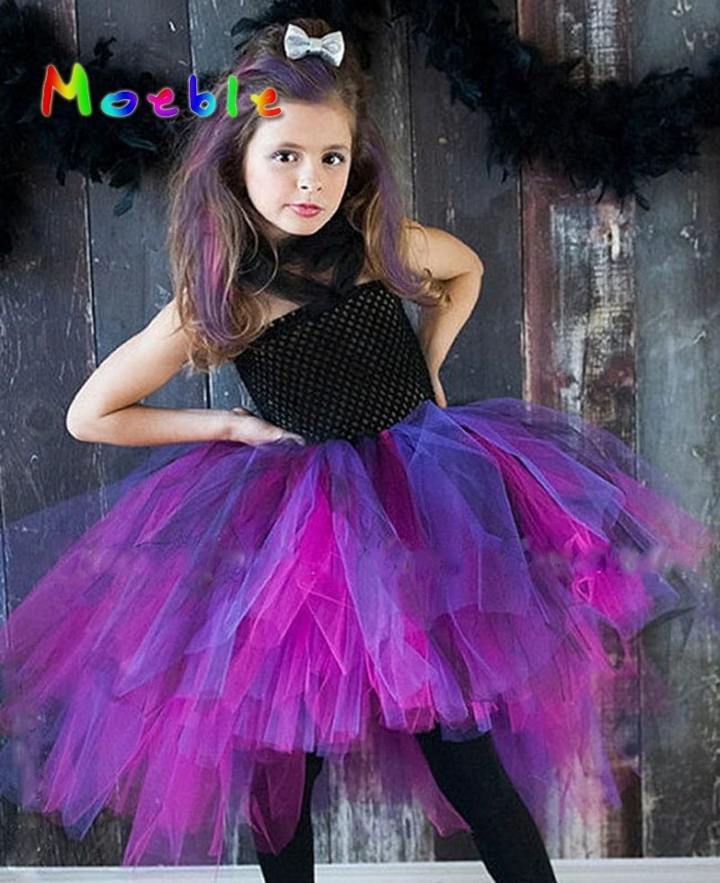 Детское платье-пачка «Дикая королева» для девочек, пышное платье для девочек на свадьбу, день рождения, детский наряд для фотосессии, Детский Рождественский карнавальный костюм