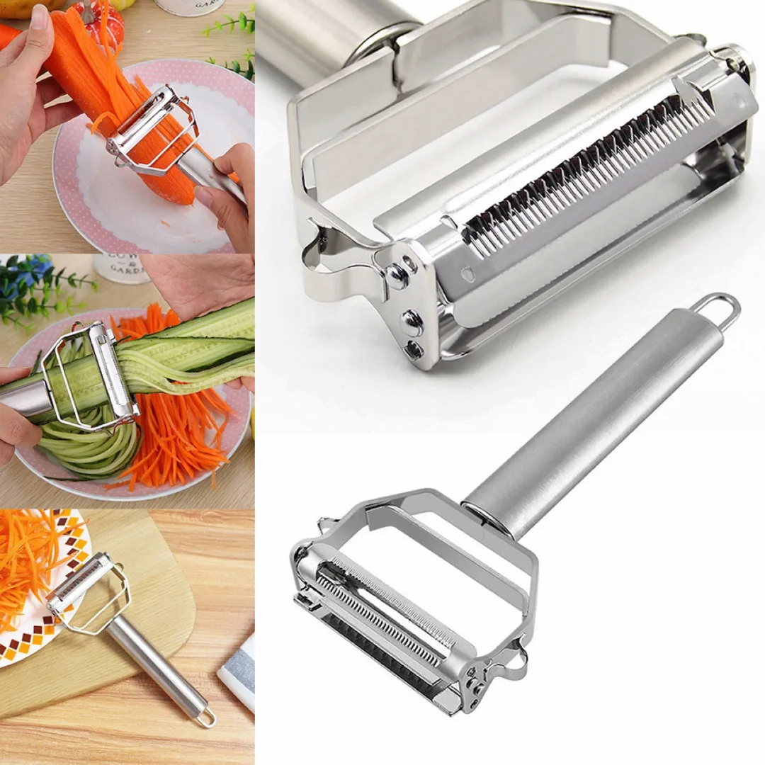 JX-LCLYL New Stainless Steel Cutting Graters Slicer Peeler Vegetable Kitchen Tool Gadget