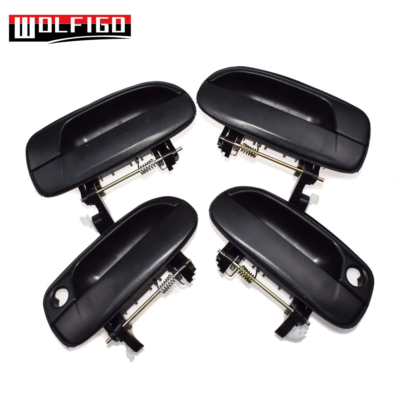 

WOLFIGO New Exterior Outer Door Handles for 2000-2006 Hyundai Accent Front Rear Right Left 8265025000, 8266025000, 8365025000