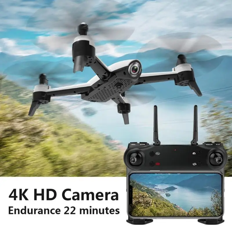 ALLOYSEED SG106 Радиоуправляемый Дрон 3D Tumbling 3072 P приложение контроль скорости 4 K FPV двойная камера оптический поток складной Квадрокоптер