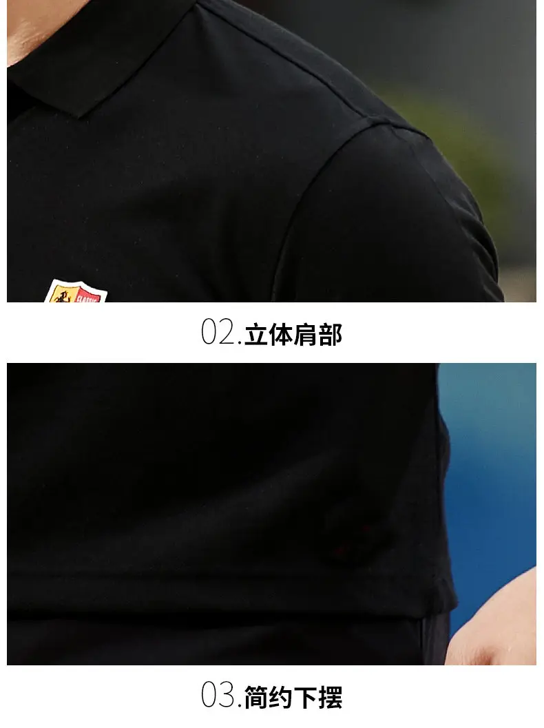Сухой EX поло для мужчин Качественный хлопок смеси Лето короткий рукав S мужской китайский костюмы дышащий футболки Новое поступлен