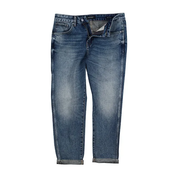 Мужские джинсовые брюки SIMWOOD, облегающие брюки из денима,, джинсы длиной до щиколотки, 190030 - Цвет: nostalgic blue