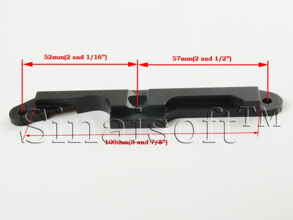 AK 74MP Боковое крепление рельсовая пластина ласточкин хвост прицела рельсовый приемник адаптер w/монтажное оборудование для AK74U алюминий