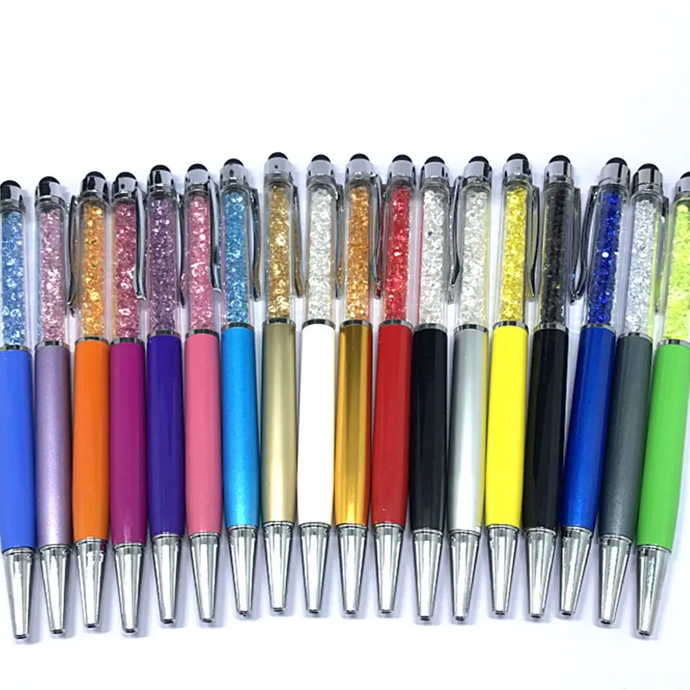 

1 PCS Creative Crystal Metal Pen Rotary Ballpoint Pen Hotel Gift Free Shipping