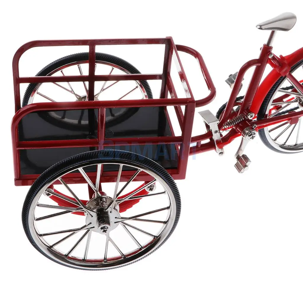 1:10 Scale Alloy Diecast Racing Tricycle Bike Model Vehicle Bicycle Cycling Toy Red
