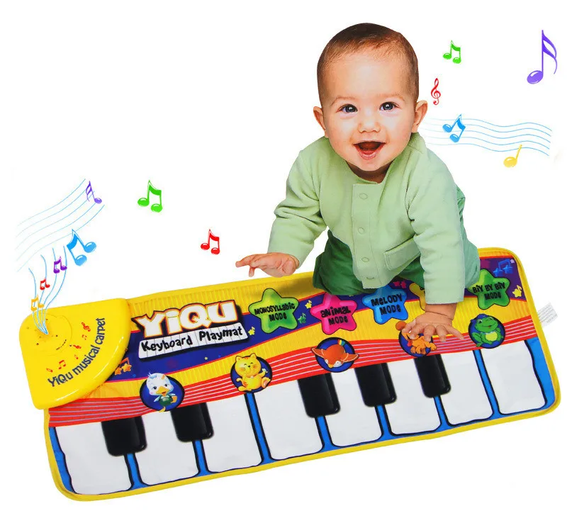 

[ New ] Baby Music Sport Game Play Singing Mat 72*28cm Kids Piano Keyboard for Animal Toy musical Carpet Crawling playmat gift