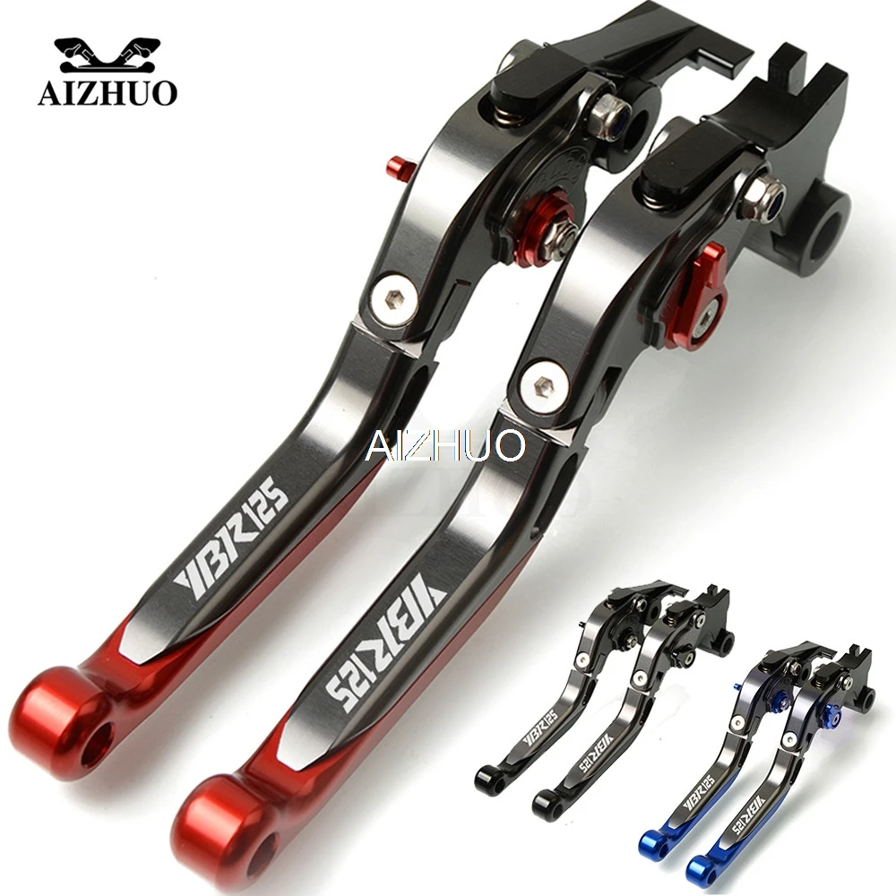 

CNC Motorcycle Accessories Brake Clutch Lever Folding Extendable For YAMAHA YBR125 YBR 125 2005-2014 2006 2007 2008 2009 2010