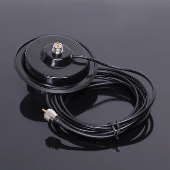 

Abbree HT700M Strong Magnetic Mount (base dia:14CM) 5M RG58A/U Coaxial Cable for Mobile Radio Car Raio Vehicle Radio Antenna