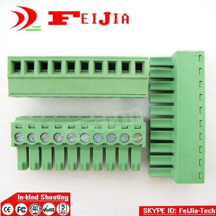 

Free shipping (10pcs/lot) 15EDG-3.81-10P 10Pin Plug Screw Terminal Block ROHS connector 3.81mm