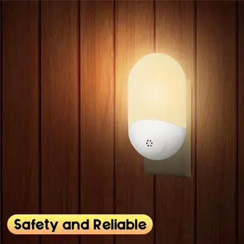 

LED Night Light Lamp with Light Motion Sensor Plug Socket for Stairs Bedroom QP2
