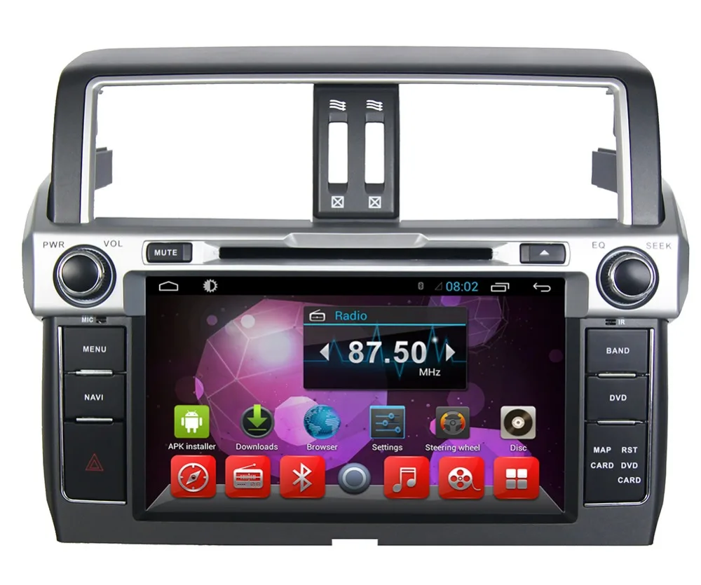 Flash Deal 9" HD  Quad Core Android 6.0 Car DVD Radio GPS Navigation Player for Toyota Land Cruiser Prado 150 2014 2015 2016 ADAS DVR 2