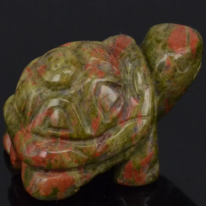 1.5 inch Natural Unakite Crystal Turtle Tortoise Gemts Carving Crafts Stone Figurine Chakra Healing Reiki Stone 1.5 inch Natural Unakite Crystal Turtle Tortoise Gemts Carving Crafts Stone Figurine Chakra Healing Reiki Stone
