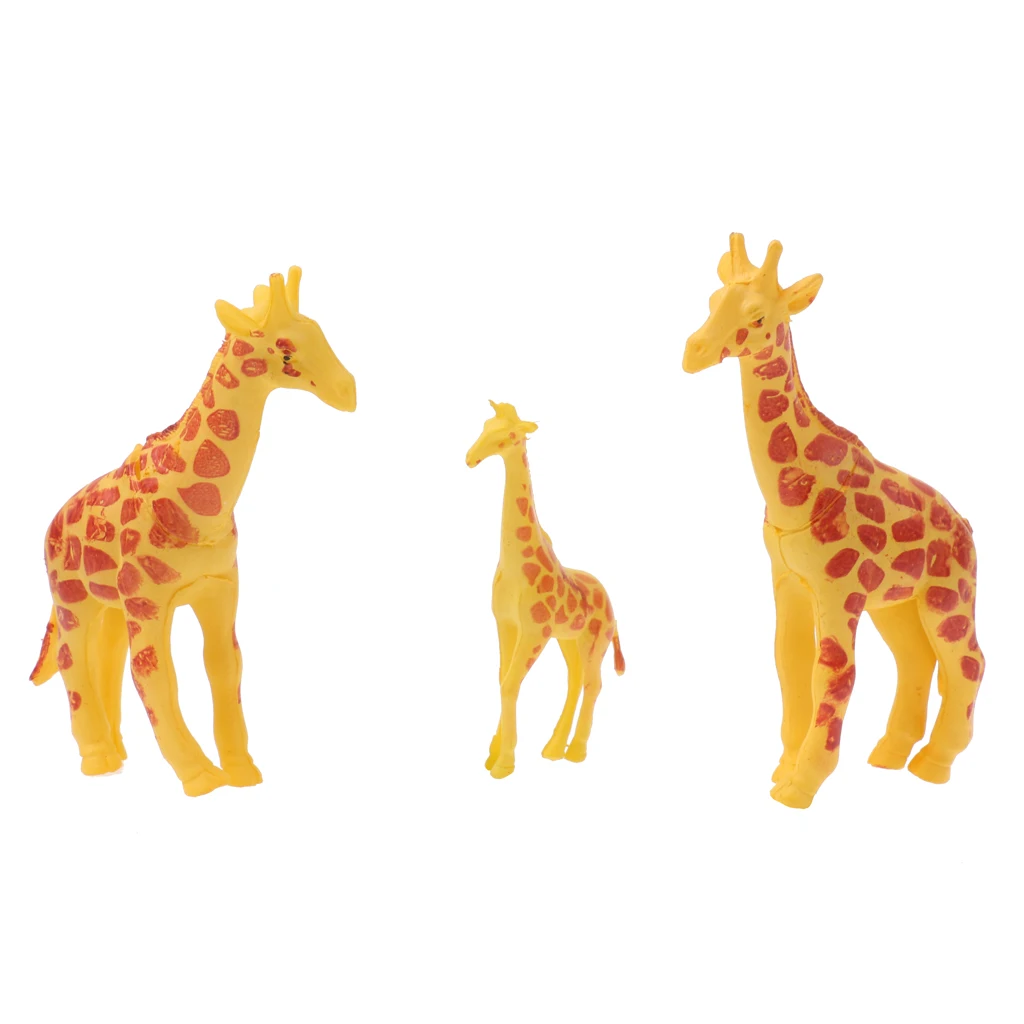 MagiDeal 100 Pieces Plastic Wild Animals Figurine Zoo Animals Fence Tree Model Toys for School Classroom Children Birthday Gift