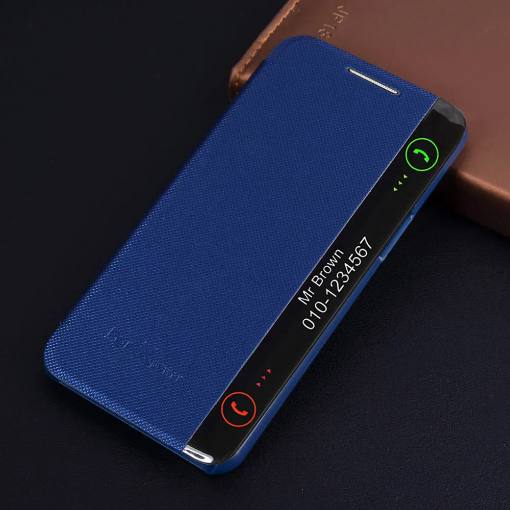 Умный флип Быстрый кожаный чехол для телефона LG X power LGX power K220DS K220 K220DSZ K210 F750K K 220 DS Sleep Call - Цвет: Dark blue